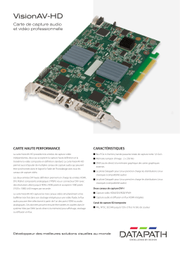 Datapath VisionAV-HD Fiche technique