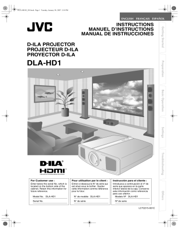 Manuel du propriétaire | JVC DLA-HD1 Manuel utilisateur | Fixfr