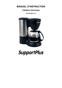 SUPPORTPLUS CAFETIERE ELECTRIQUE SP-CM-4003-115 Manuel utilisateur