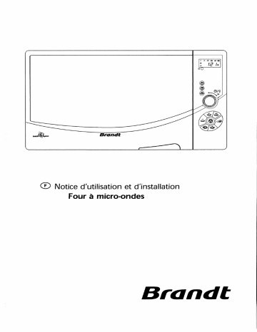 Manuel du propriétaire | Brandt S2630WF1 Manuel utilisateur | Fixfr