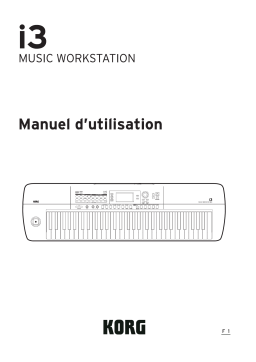 Korg i3 Manuel du propriétaire