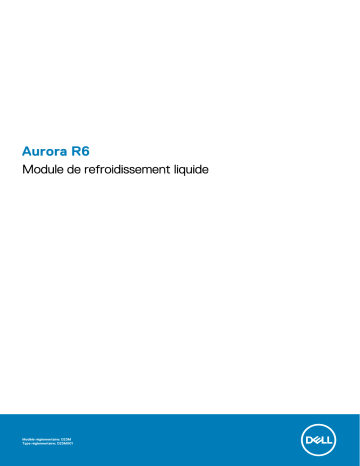 Alienware Aurora R6 desktop Manuel du propriétaire | Fixfr