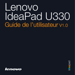 Lenovo U330 Manuel utilisateur