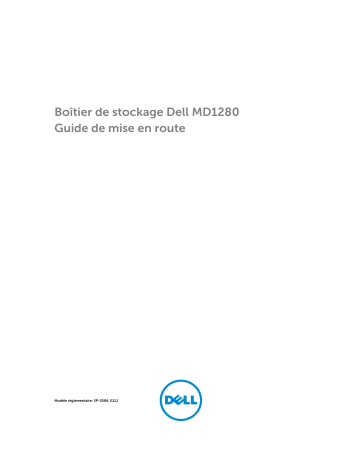 Dell Storage MD1280 storage Guide de démarrage rapide | Fixfr
