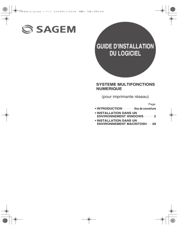 Manuel du propriétaire | Sagem MF 9331 Manuel utilisateur | Fixfr