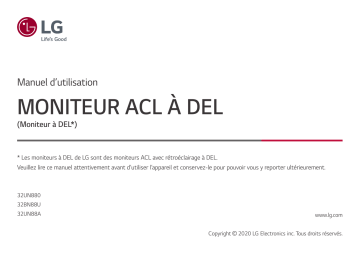 LG 32UN880-B Manuel du propriétaire | Fixfr