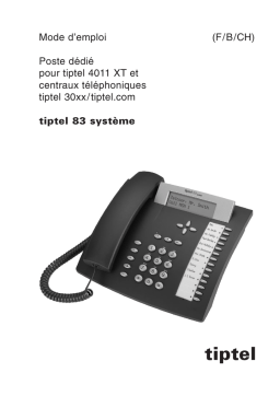 Tiptel 83 System S0 Manuel utilisateur