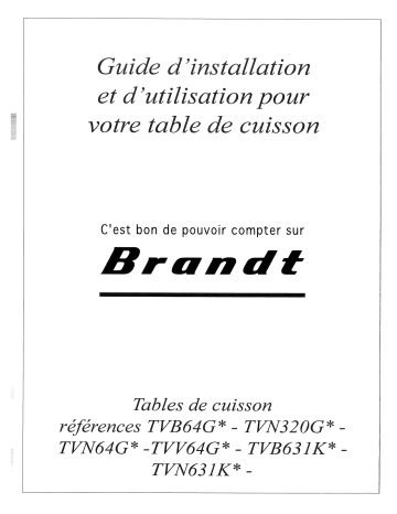 Manuel du propriétaire | Brandt HCF11B1E Manuel utilisateur | Fixfr