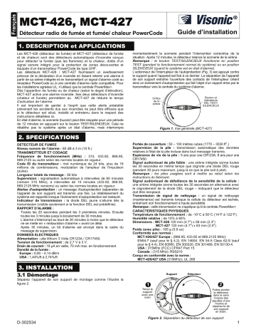 Manuel du propriétaire | Visonic MCT-427 Manuel utilisateur | Fixfr