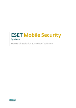 ESET Mobile Security Symbian Manuel utilisateur