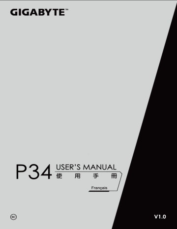 Manuel du propriétaire | Gigabyte P34K Manuel utilisateur | Fixfr