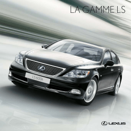 Lexus LS 600H Manuel utilisateur