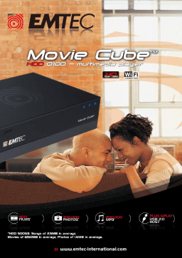 Emtec HDD MOVIE CUBE Q100 Manuel utilisateur