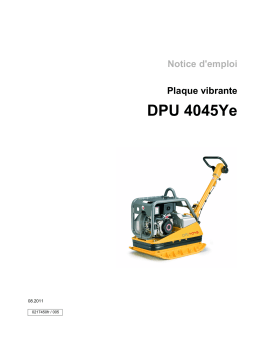 Wacker Neuson DPU 4045YE Reversible Vibratory Plate Manuel utilisateur