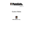 MGI SOFTWARE PHOTOSUITE SE 1.0 Manuel utilisateur