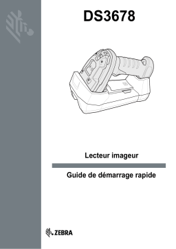 Zebra DS3678 Guide de démarrage rapide