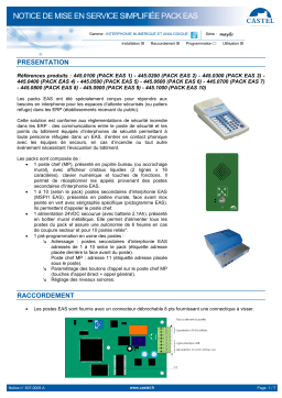 Optimus PACKEAS5 KIT 5 x MSPI1 EAS MP FUENTE ALI. CONFIG. Manuel utilisateur