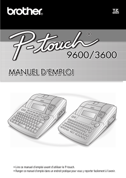 Brother PTOUCH PT-3600 Manuel utilisateur