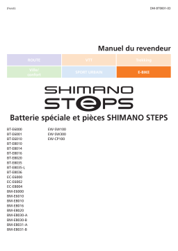 Shimano BT-E8035-L Batterie Manuel utilisateur