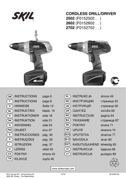 Skil 2602 Manuel utilisateur