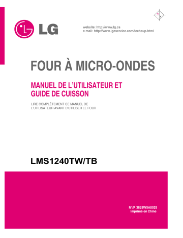 LG MS-1243AY Manuel du propriétaire | Fixfr