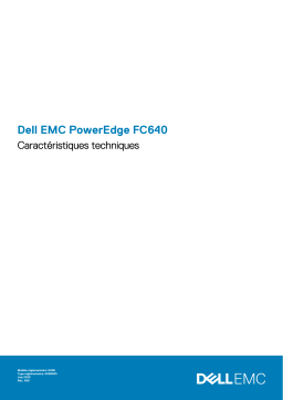 Dell PowerEdge FC640 server spécification