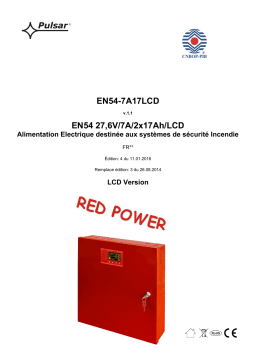 Pulsar EN54-7A17LCD Manuel utilisateur