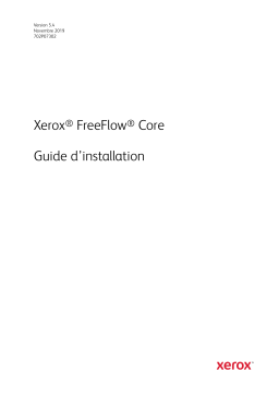 Xerox FreeFlow Core Guide d'installation
