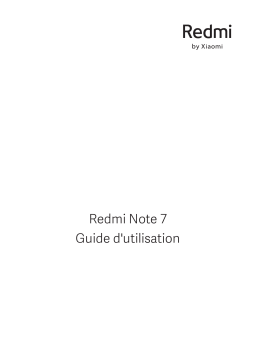 Xiaomi Redmi Note 7 Manuel utilisateur