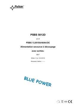 Pulsar PSBS5012D - v1.1 Manuel utilisateur