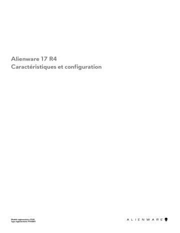 Alienware 17 R4 Laptop Manuel utilisateur | Fixfr