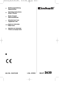 EINHELL BG-ET 2620 Manuel utilisateur