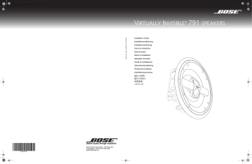 Manuel du propriétaire | Bose Virtually Invisible 791 Manuel utilisateur | Fixfr