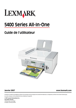 Lexmark X5450 Manuel utilisateur