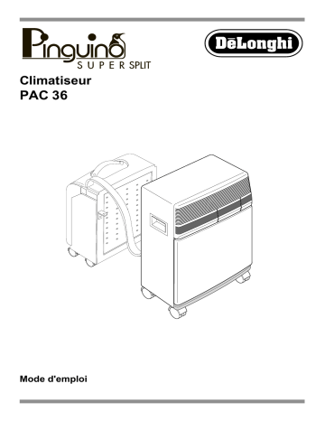 Manuel du propriétaire | DeLonghi PAC 36/94 Manuel utilisateur | Fixfr