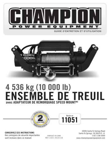 Champion Power Equipment 11051 Manuel utilisateur | Fixfr