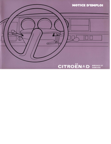 CITROEN DS Manuel du propriétaire | Fixfr