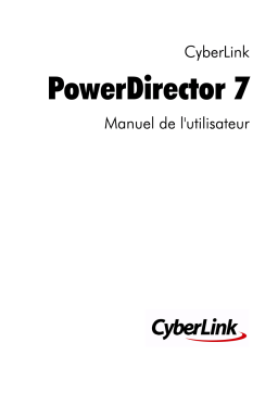 CyberLink PowerDirector 7 Mode d'emploi