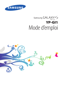 Samsung Galaxy S wifi 4.2 Mode d'emploi