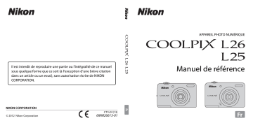 Coolpix L25 | Nikon Coolpix L26 Manuel utilisateur | Fixfr