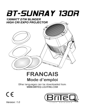 Briteq BT-SUNRAY 130R Manuel du propriétaire | Fixfr