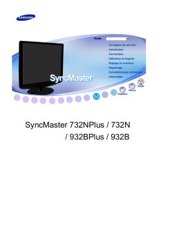 Samsung SYNCMASTER 932B PLUS Manuel utilisateur