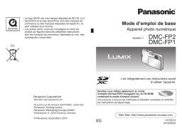 Panasonic DMC FP2 Mode d'emploi