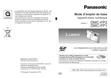 DMC FP1 | Panasonic DMC FP2 Mode d'emploi | Fixfr