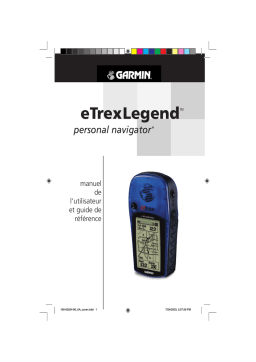 Garmin eTrex Legend® Manuel utilisateur