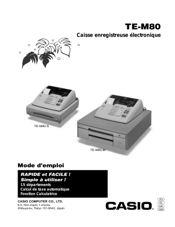 Manuel du propriétaire | Casio TE-M80 Manuel utilisateur | Fixfr