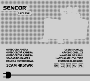 Sencor 3CAM 4K51WR Manuel utilisateur | Fixfr