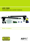 ADYX LEX 500 Manuel utilisateur