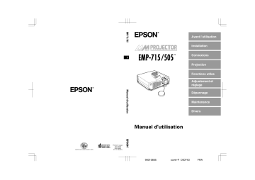 Manuel du propriétaire | Epson EMP-713 Manuel utilisateur | Fixfr