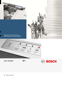 Bosch SPI25CB03E Lave-vaisselle Manuel utilisateur